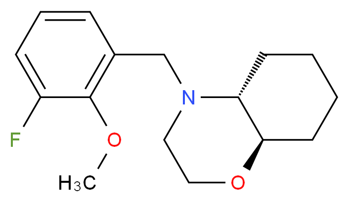 (4aR*,8aR*)-4-(3-fluoro-2-methoxybenzyl)octahydro-2H-1,4-benzoxazine_Molecular_structure_CAS_)