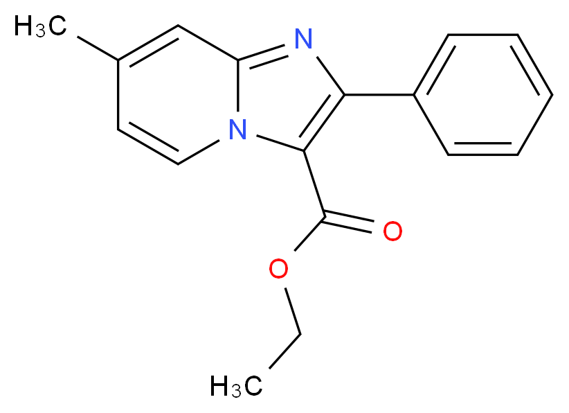 Ethyl 7-methyl-2-phenylimidazo[1,2-a]pyridine-3-carboxylate_Molecular_structure_CAS_)