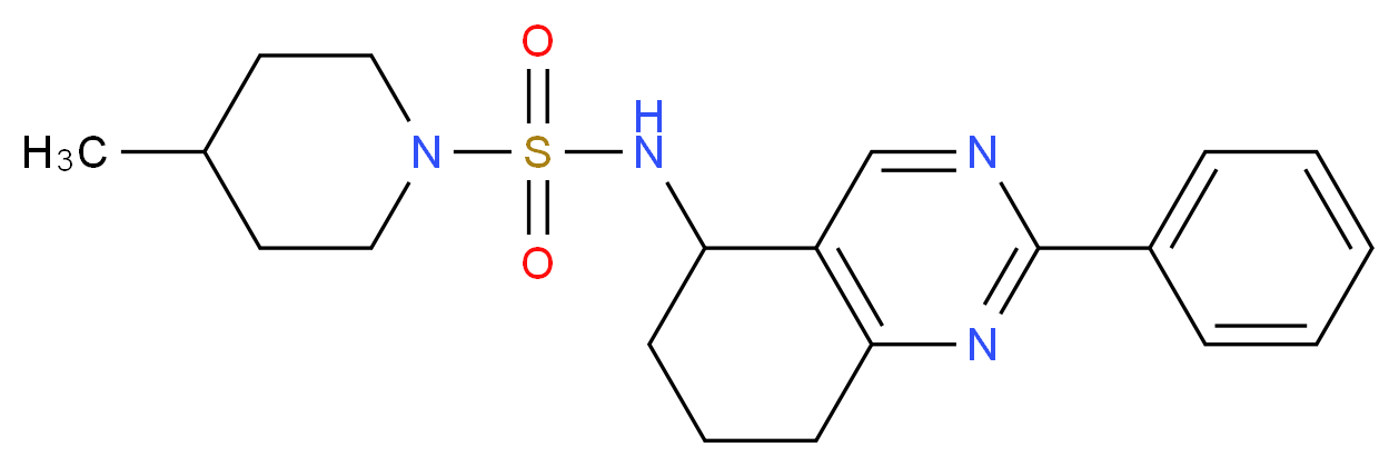4-methyl-N-(2-phenyl-5,6,7,8-tetrahydroquinazolin-5-yl)piperidine-1-sulfonamide_Molecular_structure_CAS_)