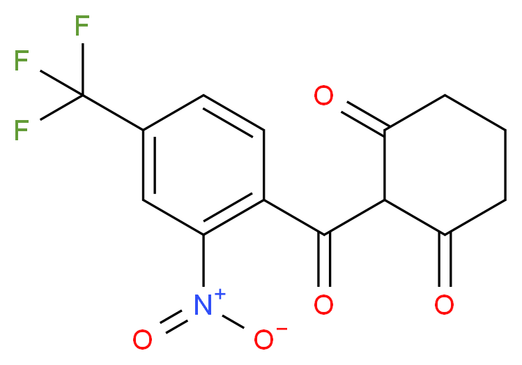 2-(2-Nitro-4-(trifluoromethyl)benzoyl)cyclohexane-1,3-dione_Molecular_structure_CAS_104206-65-7)