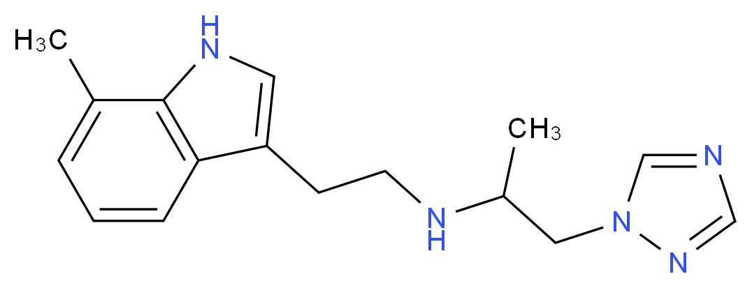 N-[2-(7-methyl-1H-indol-3-yl)ethyl]-1-(1H-1,2,4-triazol-1-yl)propan-2-amine_Molecular_structure_CAS_)