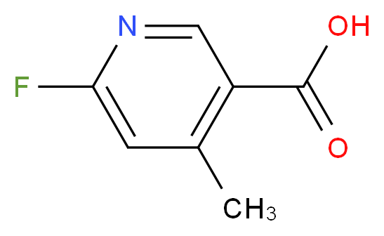 6-Fluoro-4-methylnicotinic acid_Molecular_structure_CAS_944582-95-0)