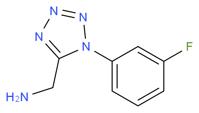 {[1-(3-fluorophenyl)-1H-tetrazol-5-yl]methyl}amine hydrocloride_Molecular_structure_CAS_)