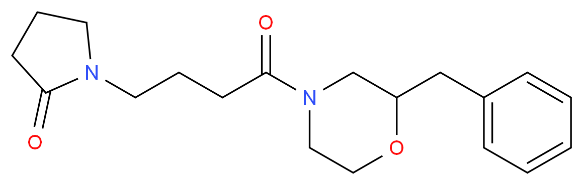 1-[4-(2-benzyl-4-morpholinyl)-4-oxobutyl]-2-pyrrolidinone_Molecular_structure_CAS_)