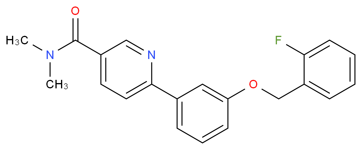 6-{3-[(2-fluorobenzyl)oxy]phenyl}-N,N-dimethylnicotinamide_Molecular_structure_CAS_)