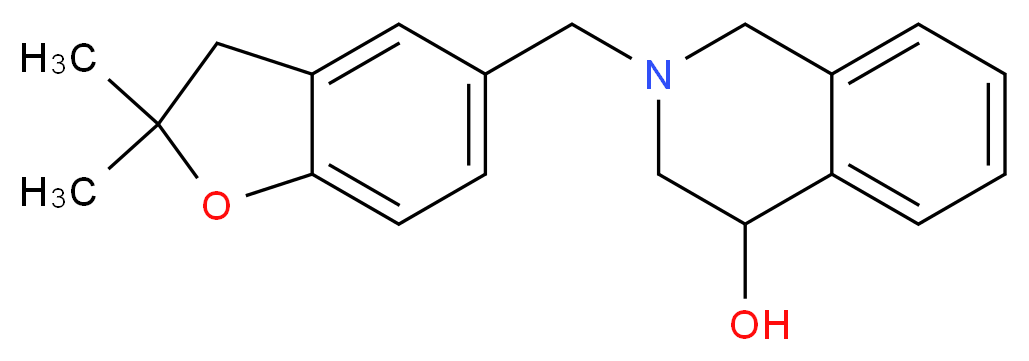 2-[(2,2-dimethyl-2,3-dihydro-1-benzofuran-5-yl)methyl]-1,2,3,4-tetrahydroisoquinolin-4-ol_Molecular_structure_CAS_)