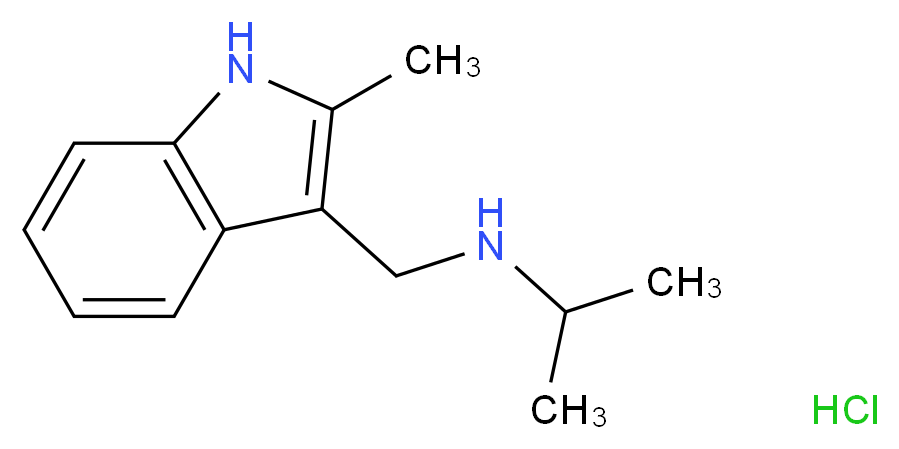 N-[(2-Methyl-1H-indol-3-yl)methyl]propan-2-amine hydrochloride_Molecular_structure_CAS_)