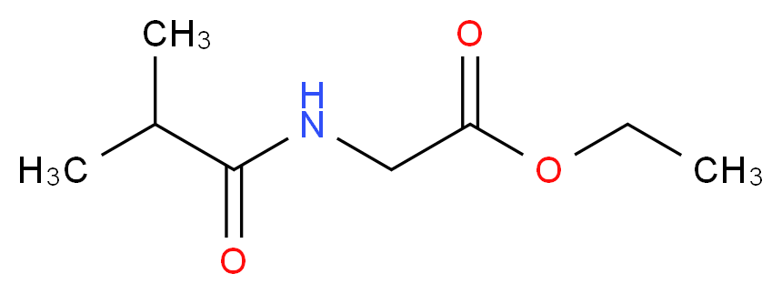 ethyl 2-(2-methylpropanamido)acetate_Molecular_structure_CAS_)