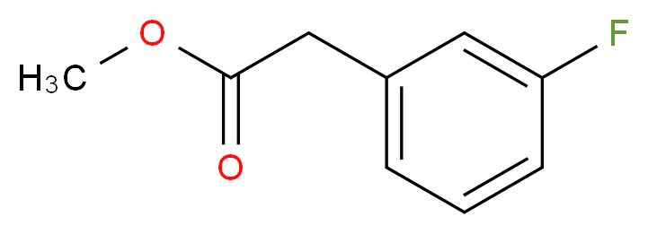 Methyl 2-(3-fluorophenyl)acetate_Molecular_structure_CAS_64123-77-9)