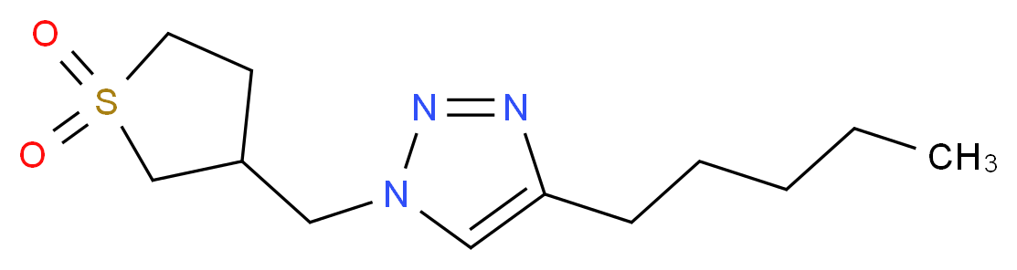 1-[(1,1-dioxidotetrahydro-3-thienyl)methyl]-4-pentyl-1H-1,2,3-triazole_Molecular_structure_CAS_)