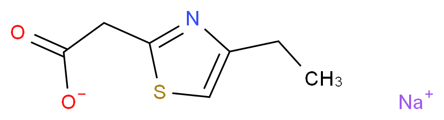 sodium 2-(4-ethyl-1,3-thiazol-2-yl)acetate_Molecular_structure_CAS_)