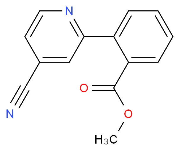 methyl 2-(4-cyanopyridin-2-yl)benzoate_Molecular_structure_CAS_)