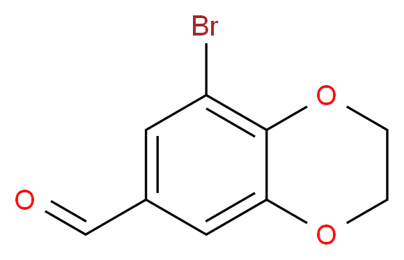 8-bromo-2,3-dihydro-1,4-benzodioxine-6-carbaldehyde_Molecular_structure_CAS_860003-88-9)