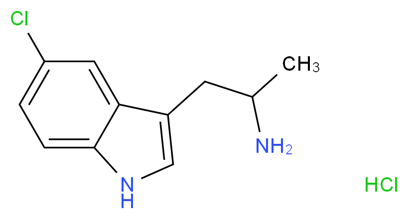 [2-(5-Chloro-1H-indol-3-yl)-1-methylethyl]amine hydrochloride_Molecular_structure_CAS_)