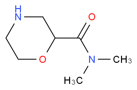 N,N-dimethyl-2-morpholinecarboxamide_Molecular_structure_CAS_135072-23-0)