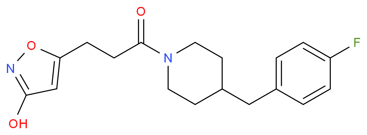 5-{3-[4-(4-fluorobenzyl)-1-piperidinyl]-3-oxopropyl}-3-isoxazolol_Molecular_structure_CAS_)