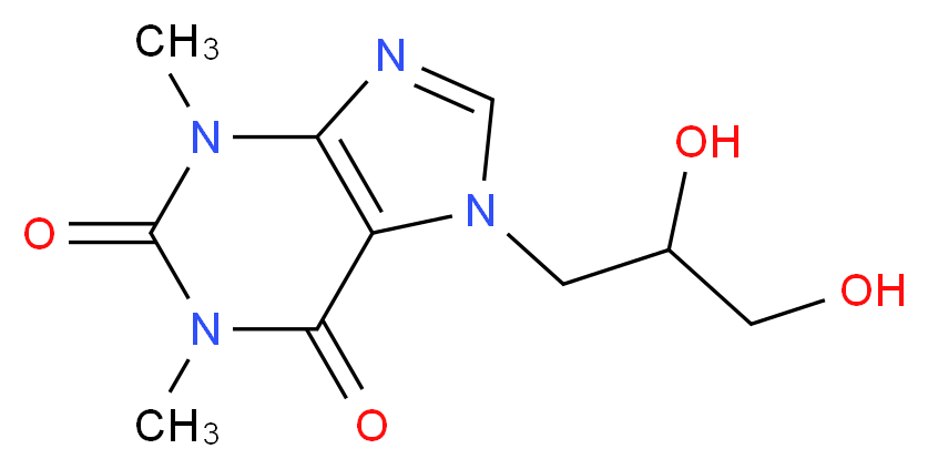 Dyphylline(Dilor)_Molecular_structure_CAS_479-18-5)
