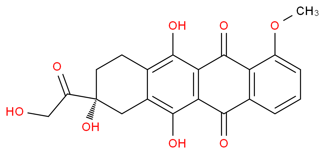 7-Deoxy Doxorubicin Aglycone (approxmately 75%)_Molecular_structure_CAS_38554-25-5)