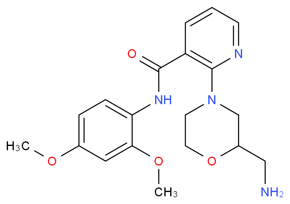 2-[2-(aminomethyl)-4-morpholinyl]-N-(2,4-dimethoxyphenyl)nicotinamide_Molecular_structure_CAS_)