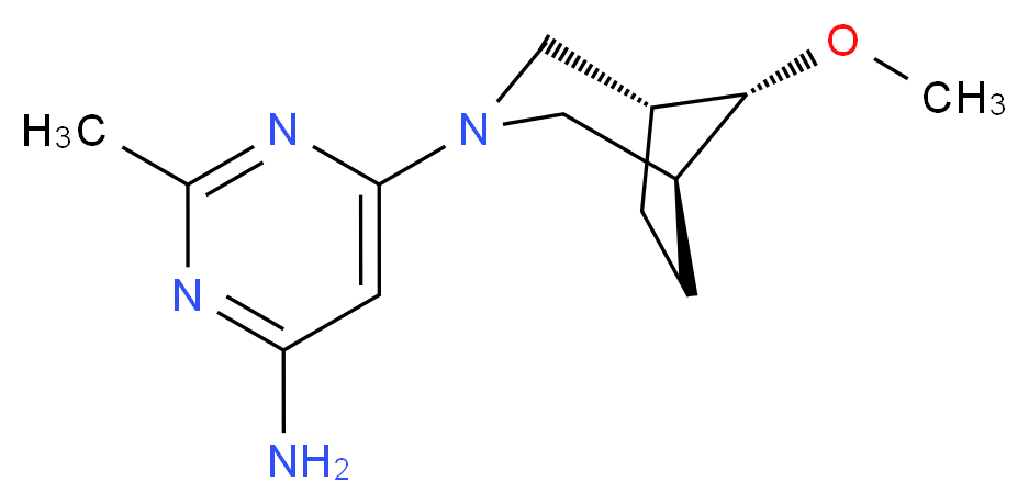 6-[(8-syn)-8-methoxy-3-azabicyclo[3.2.1]oct-3-yl]-2-methylpyrimidin-4-amine_Molecular_structure_CAS_)