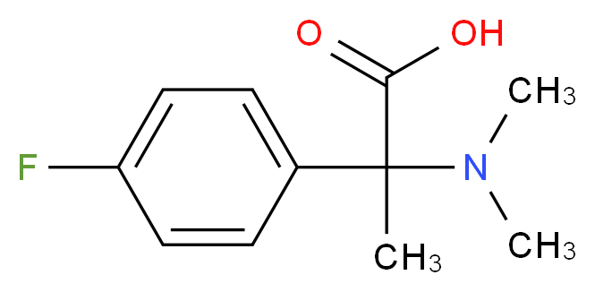 2-(dimethylamino)-2-(4-fluorophenyl)propanoic acid_Molecular_structure_CAS_)