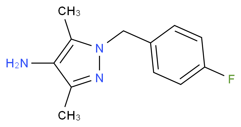 1-(4-Fluorobenzyl)-3,5-dimethyl-1H-pyrazol-4-amine_Molecular_structure_CAS_514800-78-3)