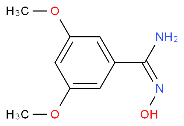 N'-Hydroxy-3,5-dimethoxybenzenecarboximidamide_Molecular_structure_CAS_453566-08-0)