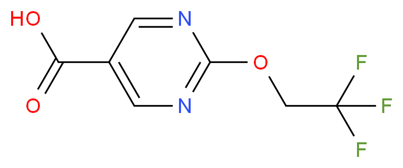2-(2,2,2-TRIFLUOROETHOXY)PYRIMIDINE-5-CARBOXYLIC ACID_Molecular_structure_CAS_)