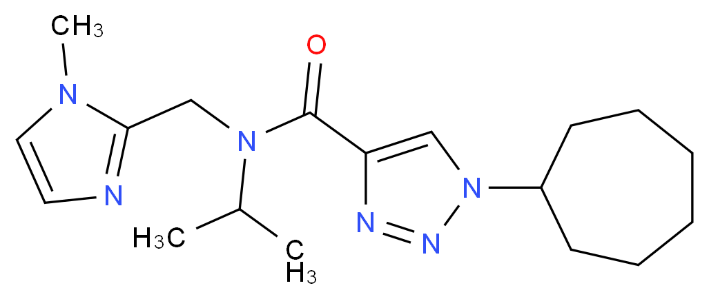 1-cycloheptyl-N-isopropyl-N-[(1-methyl-1H-imidazol-2-yl)methyl]-1H-1,2,3-triazole-4-carboxamide_Molecular_structure_CAS_)