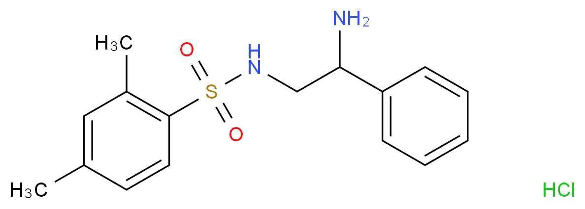 N-(2-amino-2-phenylethyl)-2,4-dimethylbenzene-1-sulfonamide hydrochloride_Molecular_structure_CAS_)