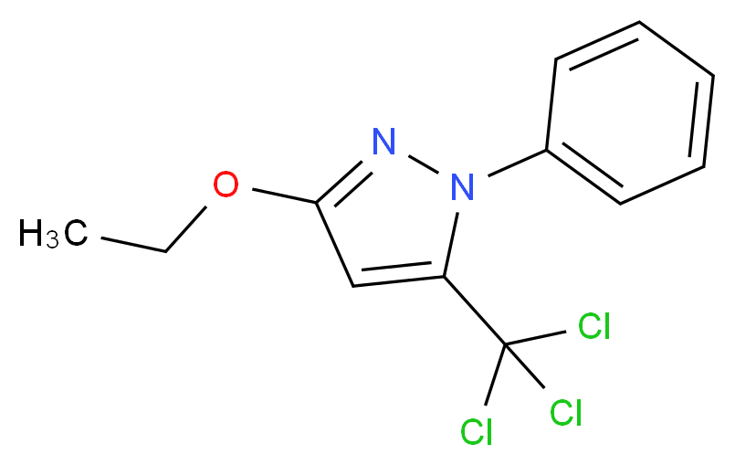 5-(TRICHLOROMETHYL)-3-ETHOXY-1-PHENYL-1H-PYRAZOLE_Molecular_structure_CAS_639815-83-1)