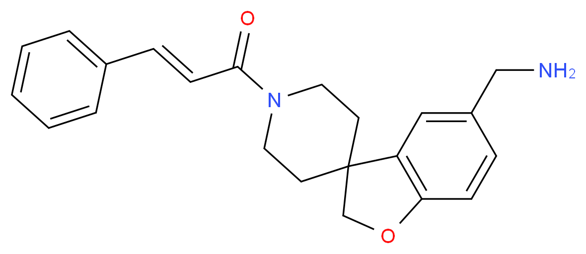 1-[1'-(3-phenylacryloyl)spiro[1-benzofuran-3,4'-piperidin]-5-yl]methanamine_Molecular_structure_CAS_)