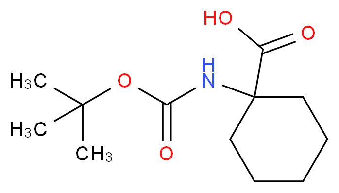 1-(Boc-amino)cyclohexanecarboxylic acid_Molecular_structure_CAS_115951-16-1)