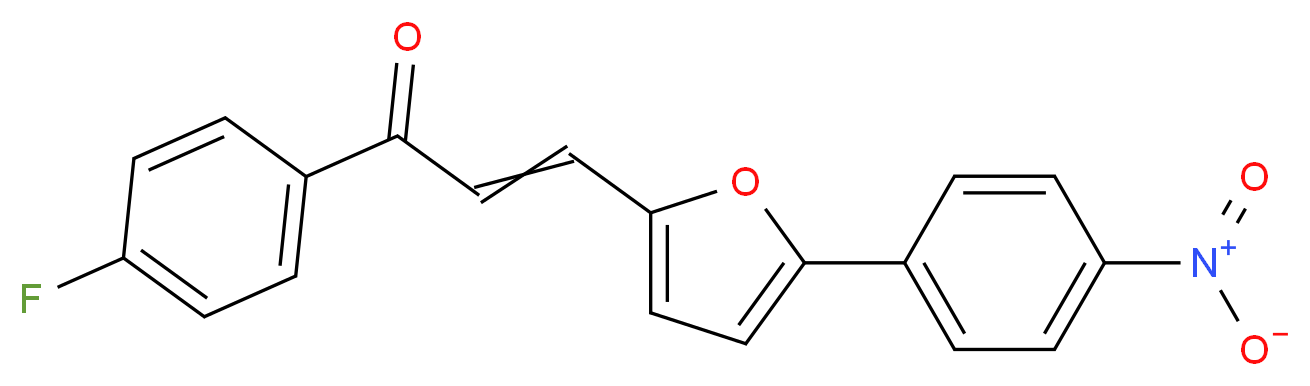 1-(4-fluorophenyl)-3-[5-(4-nitrophenyl)-2-furyl]prop-2-en-1-one_Molecular_structure_CAS_)