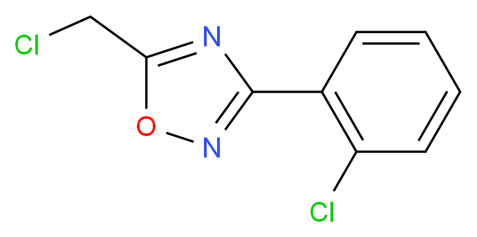5-(chloromethyl)-3-(2-chlorophenyl)-1,2,4-oxadiazole_Molecular_structure_CAS_50737-32-1)