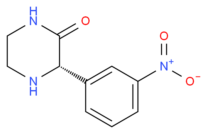(S)-3-(3-NITRO-PHENYL)-PIPERAZIN-2-ONE_Molecular_structure_CAS_)