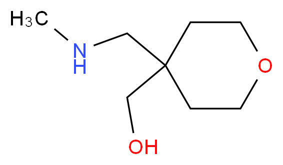 {4-[(Methylamino)methyl]tetrahydro-2H-pyran-4-yl}methanol_Molecular_structure_CAS_959238-75-6)