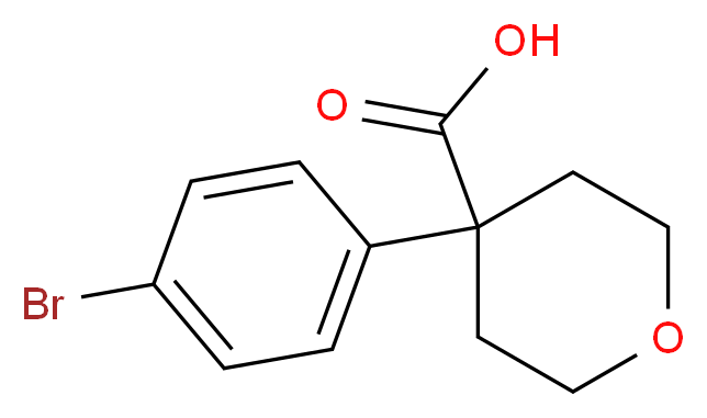 4-(4-bromophenyl)oxane-4-carboxylic acid_Molecular_structure_CAS_)