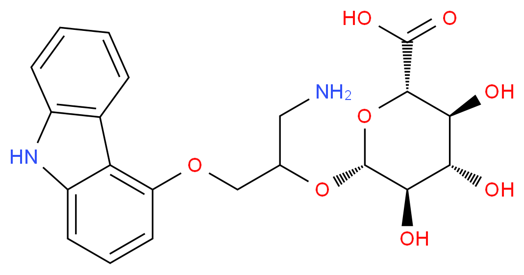 4-[1'-(3'-Amino-1',2'-propanediol)]carbazole 2'-O-β-D-Glucuronide_Molecular_structure_CAS_)
