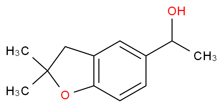 1-(2,2-dimethyl-2,3-dihydro-1-benzofuran-5-yl)ethan-1-ol_Molecular_structure_CAS_)