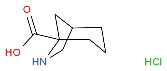 6-azabicyclo[3.2.1]octane-5-carboxylic acid hydrochloride_Molecular_structure_CAS_)