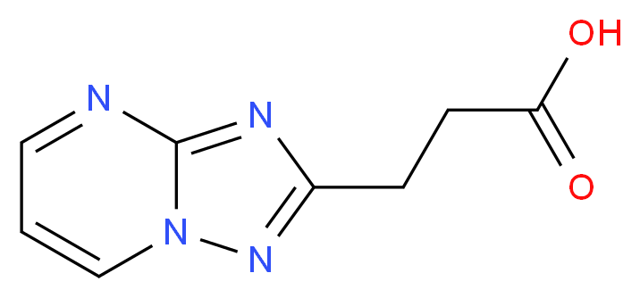 3-{[1,2,4]triazolo[1,5-a]pyrimidin-2-yl}propanoic acid_Molecular_structure_CAS_)