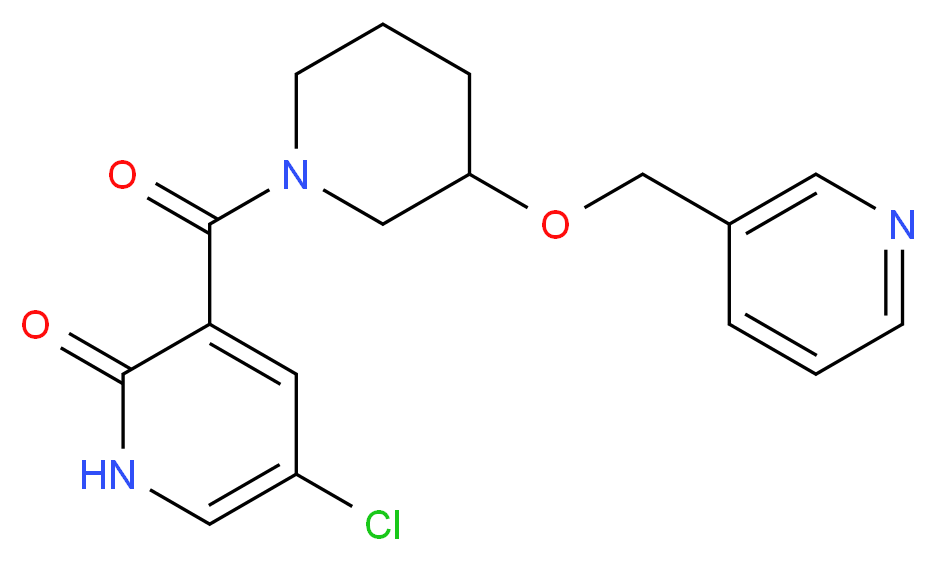 5-chloro-3-{[3-(pyridin-3-ylmethoxy)piperidin-1-yl]carbonyl}pyridin-2(1H)-one_Molecular_structure_CAS_)