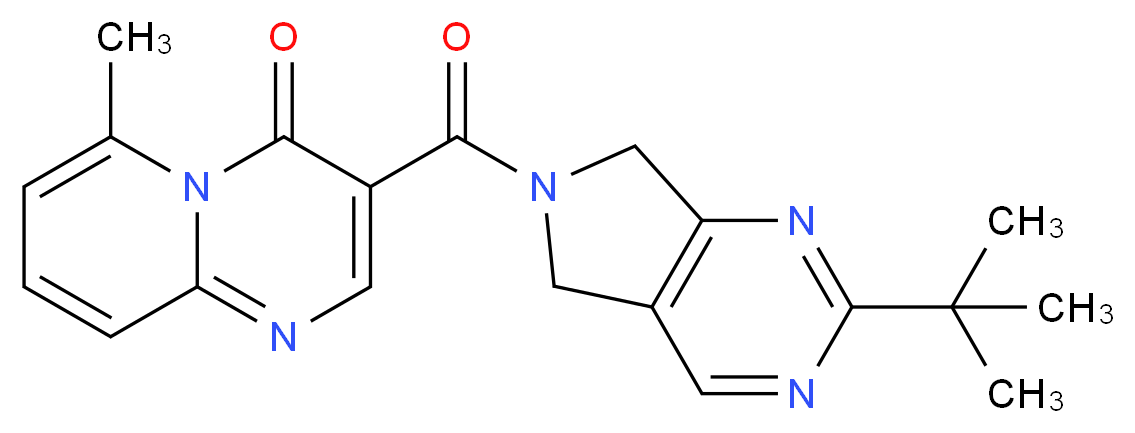 3-[(2-tert-butyl-5,7-dihydro-6H-pyrrolo[3,4-d]pyrimidin-6-yl)carbonyl]-6-methyl-4H-pyrido[1,2-a]pyrimidin-4-one_Molecular_structure_CAS_)