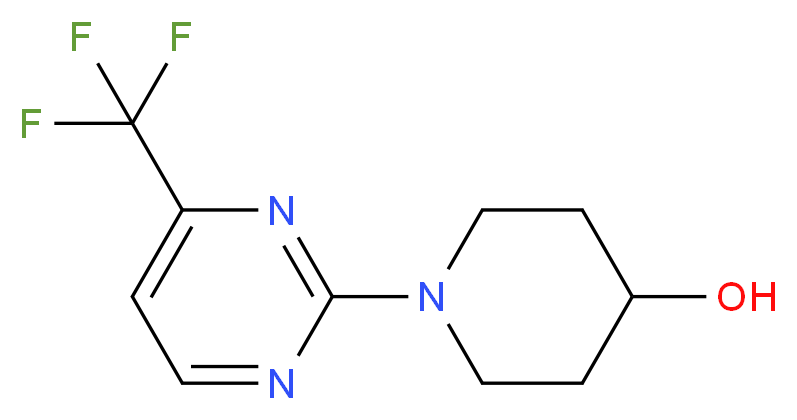 1-(4-(Trifluoromethyl)pyrimidin-2-yl)piperidin-4-ol_Molecular_structure_CAS_401930-07-2)