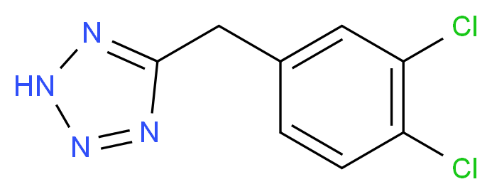 5-[(3,4-dichlorophenyl)methyl]-2H-1,2,3,4-tetrazole_Molecular_structure_CAS_)
