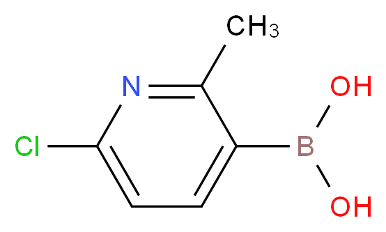 6-Chloro-2-methylpyridine-3-boronic acid_Molecular_structure_CAS_913836-15-4)