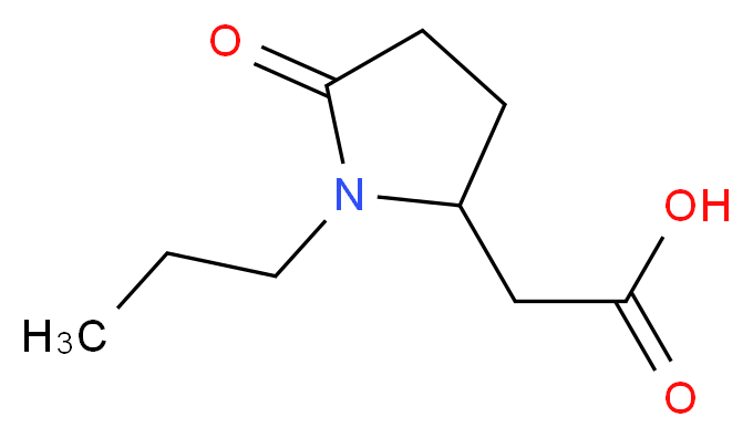 5-Oxo-1-propyl-2-pyrrolidineacetic Acid_Molecular_structure_CAS_90609-03-3)