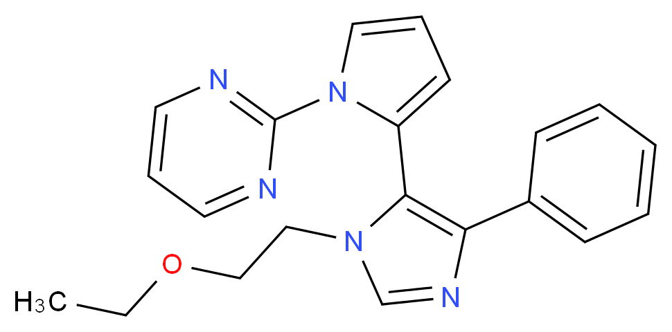 2-{2-[1-(2-ethoxyethyl)-4-phenyl-1H-imidazol-5-yl]-1H-pyrrol-1-yl}pyrimidine_Molecular_structure_CAS_)