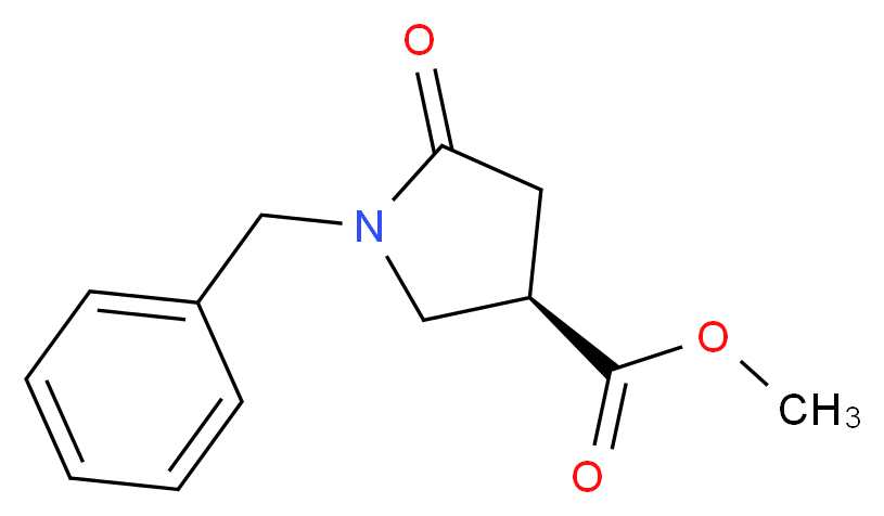 (R)-1-BENZYL-5-OXO-PYRROLIDINE-3-CARBOXYLIC ACID METHYL ESTER_Molecular_structure_CAS_428518-36-9)